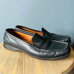 Salvatore Ferragamo Black Leather  Loafers
